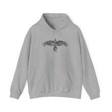 Load image into Gallery viewer, Crow grey Hoodie