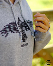 Load image into Gallery viewer, Crow grey Hoodie