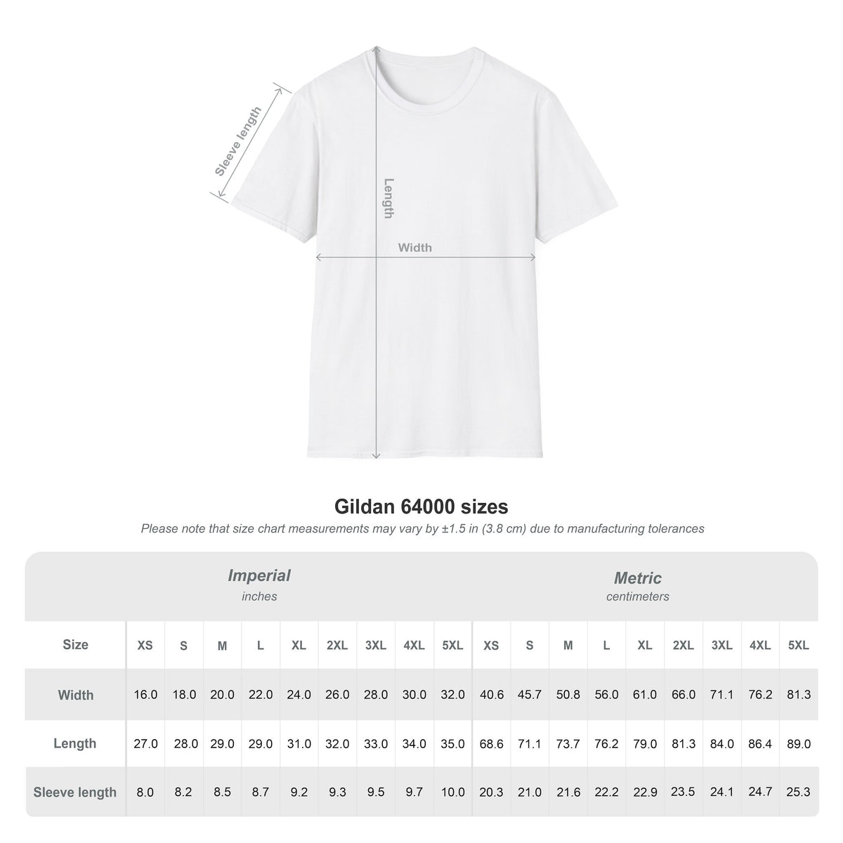 Size guide in centimetres for Heptapod unisex T-shirt inspired by Arrival — Größentabelle in Zentimetern für das Heptapod-Unisex-T-Shirt, inspiriert von Arrival