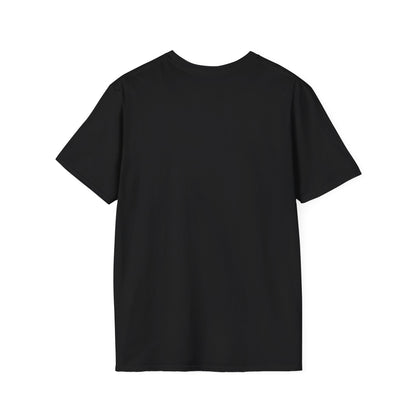 Back view of black Memento Mori unisex T-shirt