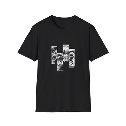 Back view of black Zombie unisex T-shirt