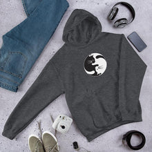 Load image into Gallery viewer, Unisex Yin Yang Cat&#39;s Hoodie - ParanoicBCN
