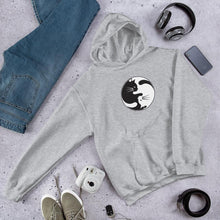 Load image into Gallery viewer, Unisex Yin Yang Cat&#39;s Hoodie - ParanoicBCN
